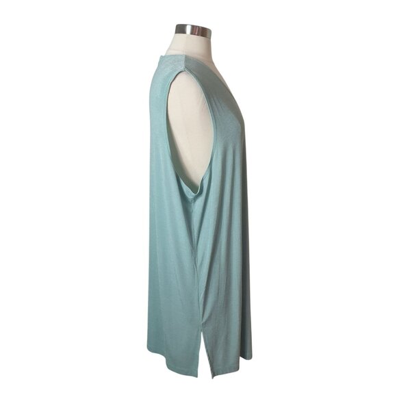 Carolyn Strauss Womens Cardigan 3x Mint Sleeveless Long Duster Plus Size - Picture 5 of 7